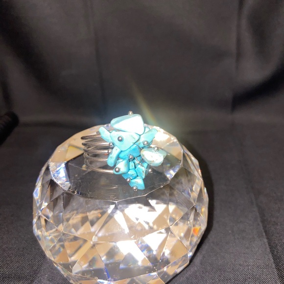 Turquoise Silver Ring - Picture 8 of 9